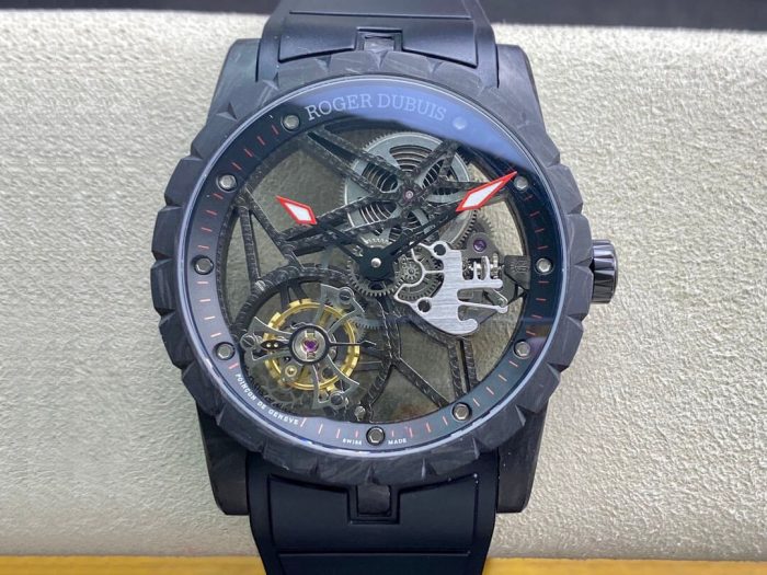 Replica Roger Dubuis Excalibur DBEX0577 BBR Factory Skeleton Dial - Image 1