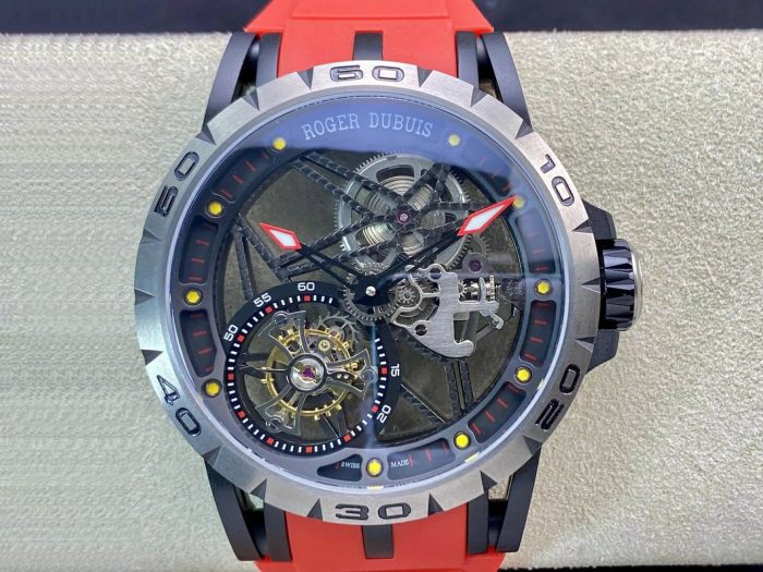 Replica Roger Dubuis Excalibur RDDBEX0549 BBR Factory Red Strap Strap - Image 1