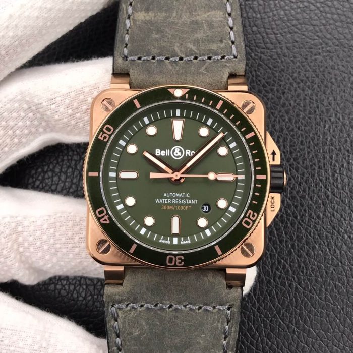Replica Bell & Ross BR0392-D-G-BR/SCA Black Bezel - Image 1