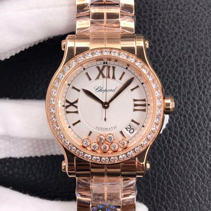 Replica Chopard Happy Diamonds 274808-5004 YF Factory Diamond-Set Bezel - Image 1