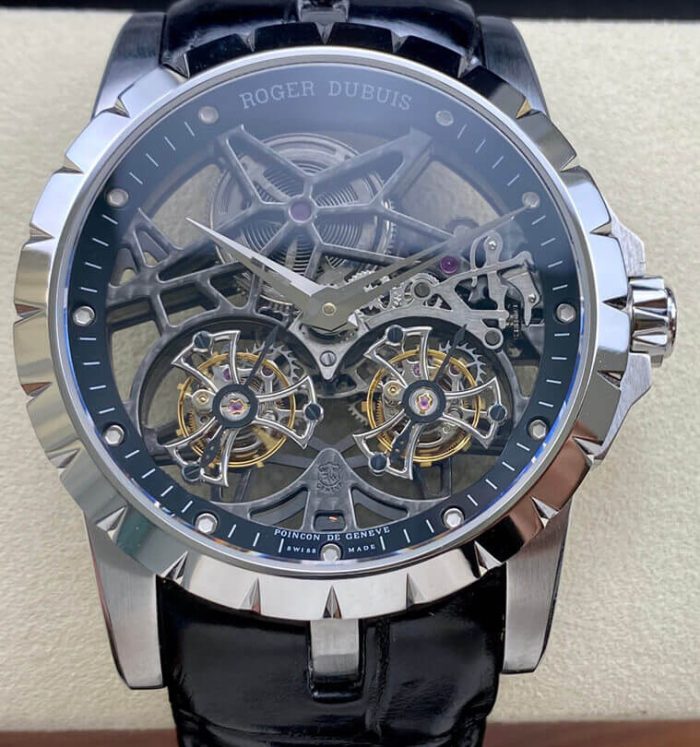 Replica Roger Dubuis Excalibur RDDBEX0396 YS Factory Black Leather Strap - Image 1