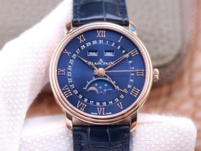 Replica Blancpain Villeret 6654-3640-55 OM Factory Blue Strap