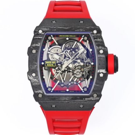 Replica Richard Mille RM 35-02 ZF Factory V7 Red strap