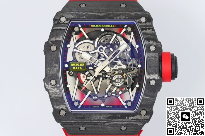 Replica Richard Mille RM 35-02 ZF Factory V7 Red strap - Image 3