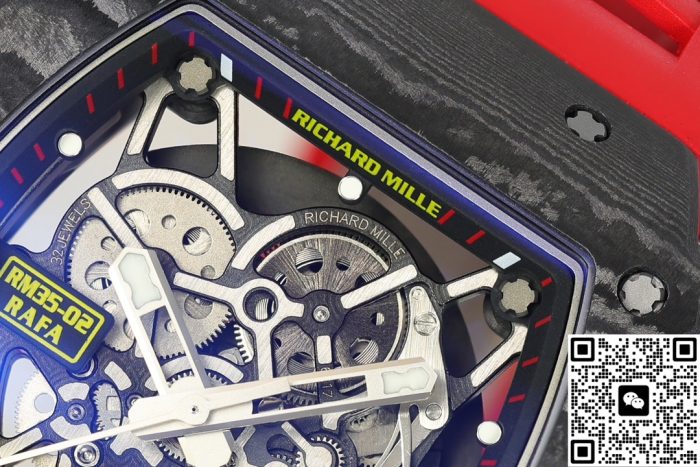 Replica Richard Mille RM 35-02 ZF Factory V7 Red strap - Image 4