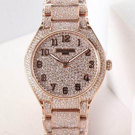 Replica Patek Philippe TWENTY~4 7300-1450R-001 SJ Factory Diamond dial