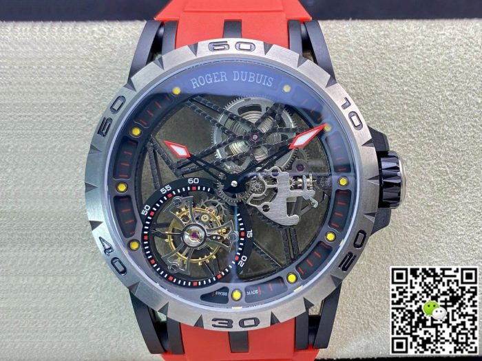 Replica Roger Dubuis Excalibur RDDBEX0549 BBR Factory Red Strap Strap - Image 2