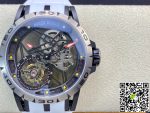 Replica Roger Dubuis Excalibur RDDBEX0549 BBR Factory Tourbillon White Leather Strap - Image 2