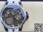 Replica Roger Dubuis Excalibur RDDBEX0549 BBR Factory Tourbillon White Leather Strap - Image 15