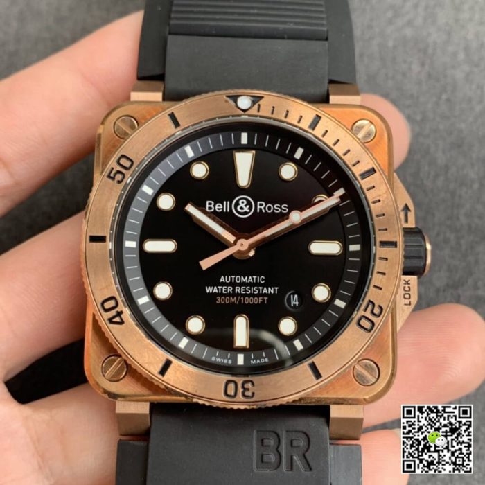 Replica Bell & Ross BR03-92 Black Strap - Image 2