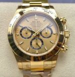 Replica Rolex Cosmograph Daytona m126508-0005 CLEAN Factory Gold strap - Image 11