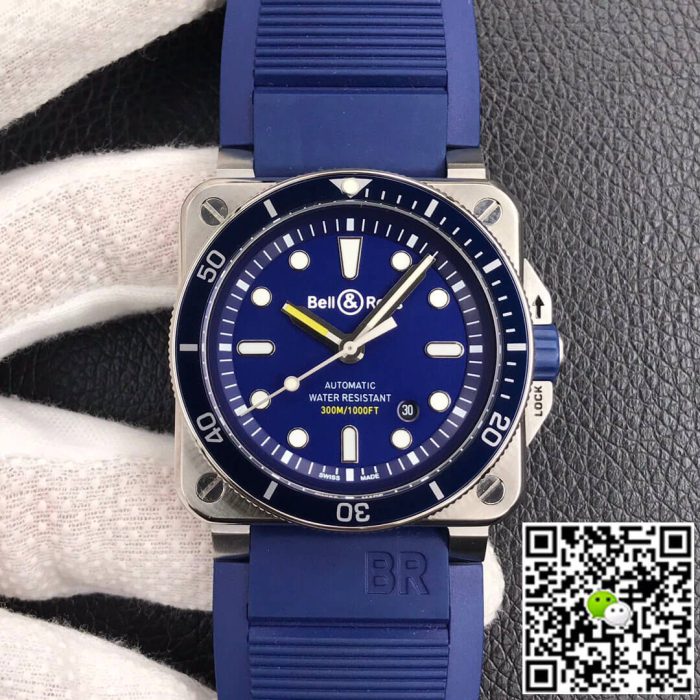 Replica Bell & Ross BR0392-D-BU-ST/SRB Blue Strap - Image 2