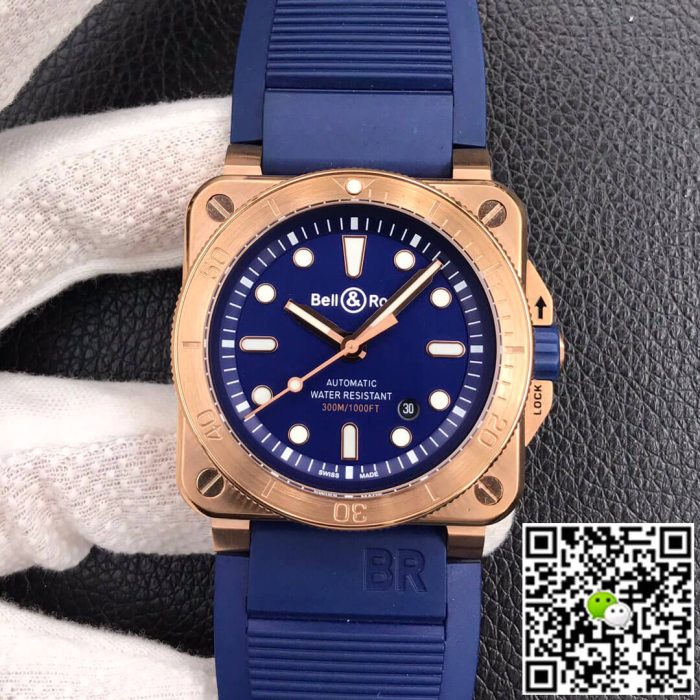 Replica Bell & Ross BR 03-92 Blue Strap - Image 2