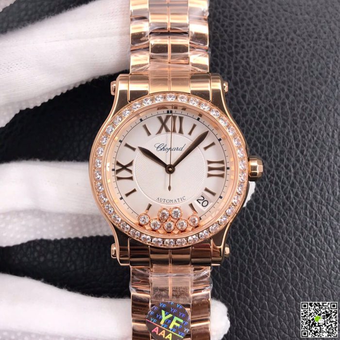 Replica Chopard Happy Diamonds 274808-5004 YF Factory Diamond-Set Bezel - Image 2