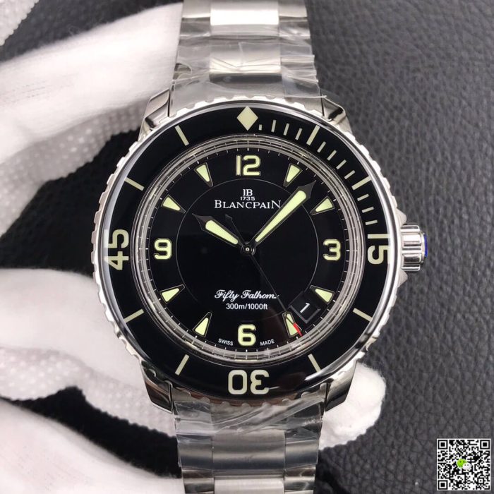 Replica Blancpain Fifty Fathoms 5015 ZF Factory Black Dial - Image 2
