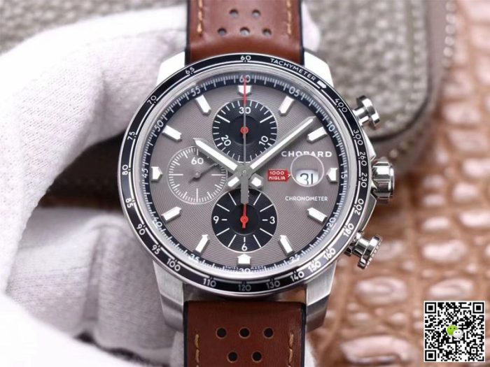 Replica Chopard Classic Racing Mille Miglia GTS Chronograph 168571-3004 V7 Factory Gray Dial - Image 2