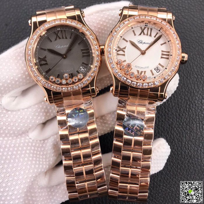 Replica Chopard Happy Diamonds 274808-5004 YF Factory Diamond-Set Bezel - Image 11