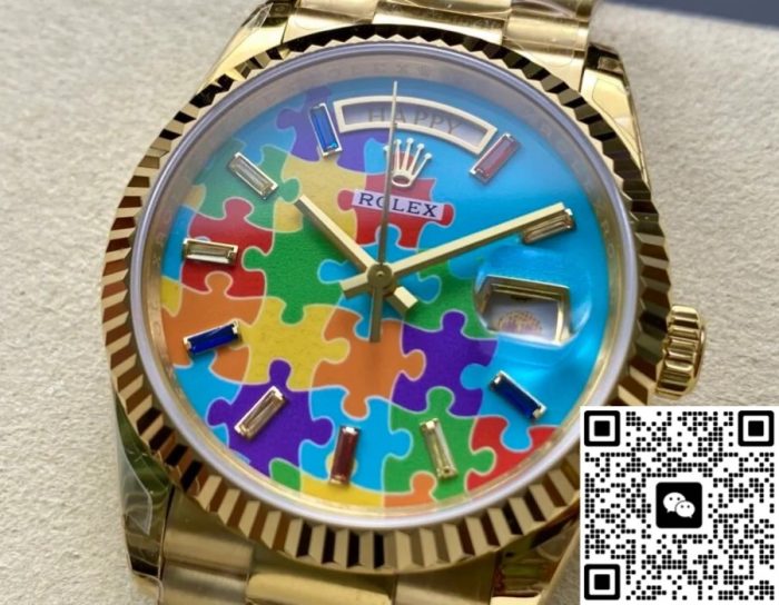 Replica Rolex Day-Date m128238-0106 8+ Factory Turquoise Blue Dial - Image 5