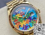 Replica Rolex Day-Date m128238-0106 8+ Factory Turquoise Blue Dial - Image 4