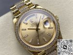 Replica Rolex Day-Date m128348rbr-0081 8+ Factory Diamond bezel - Image 16