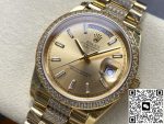 Replica Rolex Day-Date m128348rbr-0081 8+ Factory Diamond bezel - Image 4