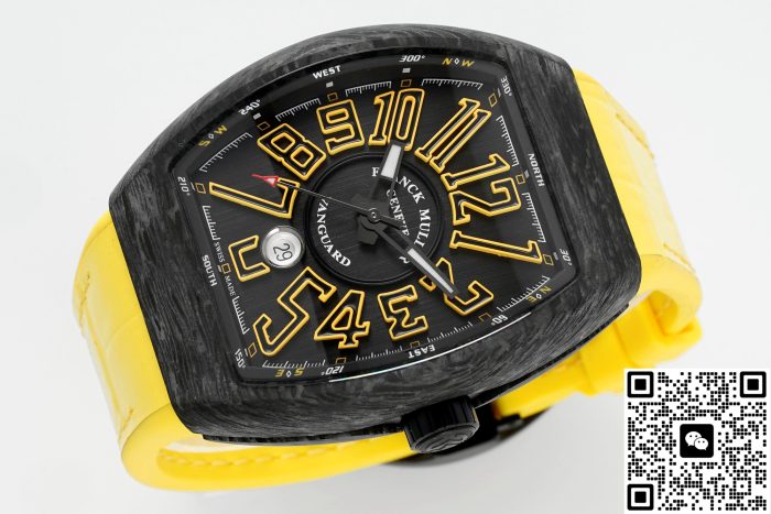 Replica Franck Muller Vanguard ABF Factory Yellow strap - Image 4