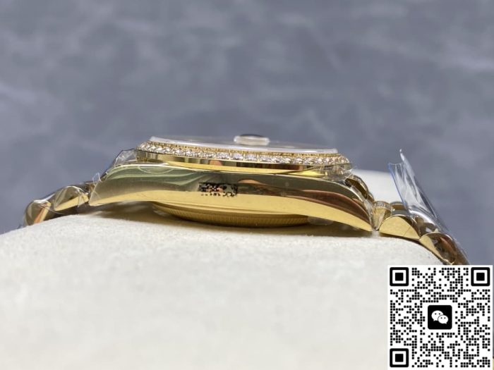 Replica Rolex Day-Date m128348rbr-0081 8+ Factory Diamond bezel - Image 6