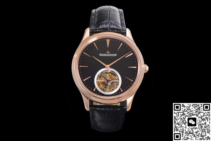 Replica Jaeger-LeCoultre Ultra-Thin Master Q1682412 RMS Factory Tourbillon Black strap - Image 2