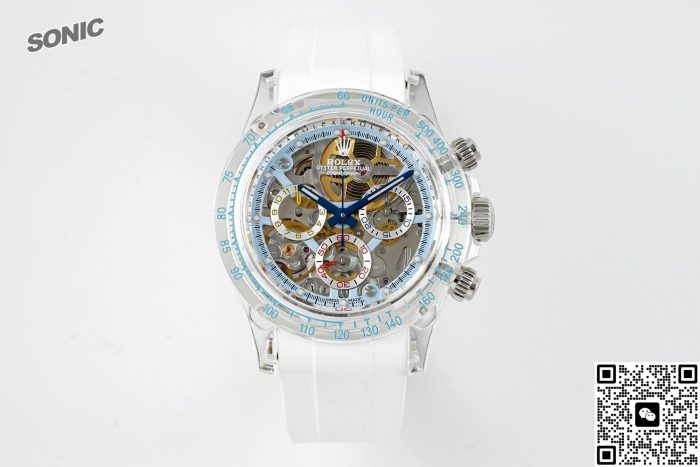 Replica Rolex Cosmograph Daytona Sonic Factory White Strap - Image 2