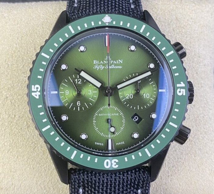 Replica Blancpain Fifty Fathoms 5200-0153-B52A GS Factory Nautical canvas strap - Image 1