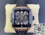 Replica Hublot SQUARE BANG UNICO 821.OM.0180.RX BB Factory Skeleton dial - Image 2
