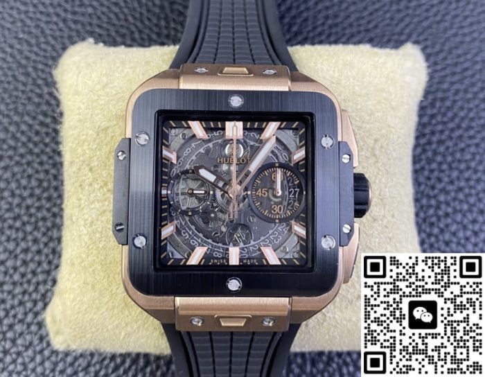 Replica Hublot SQUARE BANG UNICO 821.OM.0180.RX BB Factory Skeleton dial - Image 2