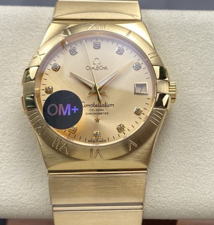 Replica Omega Constellation 123.50.38.21.58.001 OM Factory Champagne dial