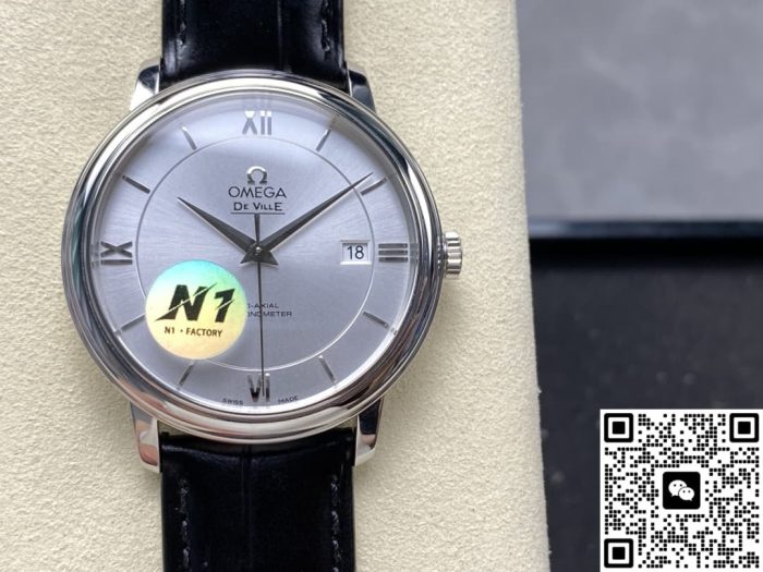 Replica Omega De Ville 424.13.40.20.02.001 N1 Factory Silver dial - Image 2