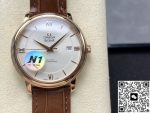 Replica Omega De Ville 424.53.40.20.02.001 N1 Factory Brown strap - Image 13