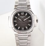 Replica Patek Philippe Nautilus 7014-1G-001 GR Factory Charcoal grey dial