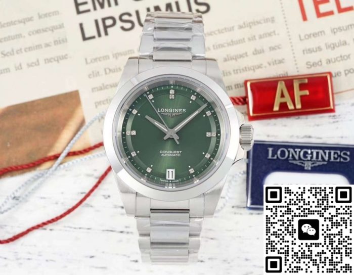 Replica Longines Concas L3.430.4.07.6 AF Factory Diamond hour markers - Image 2