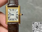 Replica Cartier Tank W1529856 F1 Factory Dark brown strap - Image 2