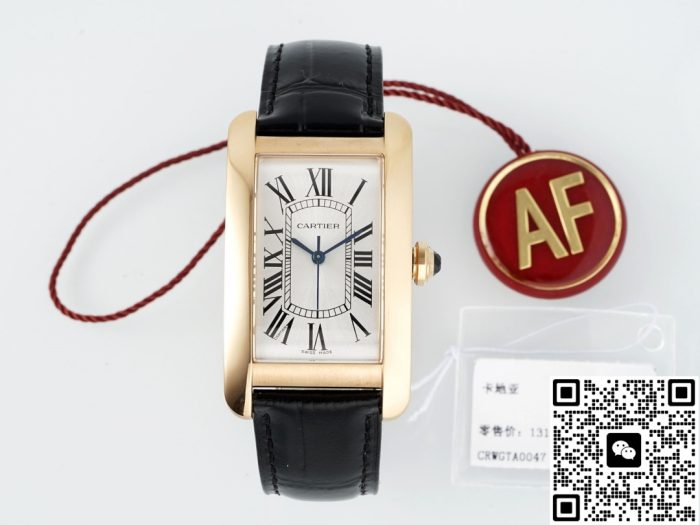Replica Cartier Tank WGTA0134 AF Factory Alligator leather strap - Image 2