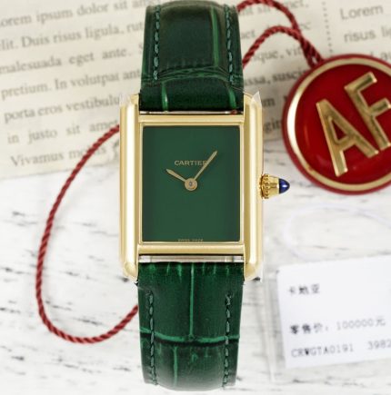 Replica Cartier Tank WGTA0191 AF Factory green