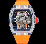 Replica Richard Mille RM27-02 RM Factory Tourbillon Orange strap
