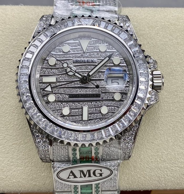 Replica Rolex Greenwich II 116769TBR-74780B AMG Factory Diamond dial - Image 1