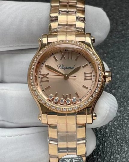 Replica Chopard HAPPY SPORT 275378-5009 YF Factory Rose Gold