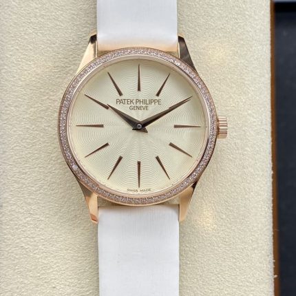 Replica Patek Philippe CALATRAVA 4897R-010 Creamy white dial