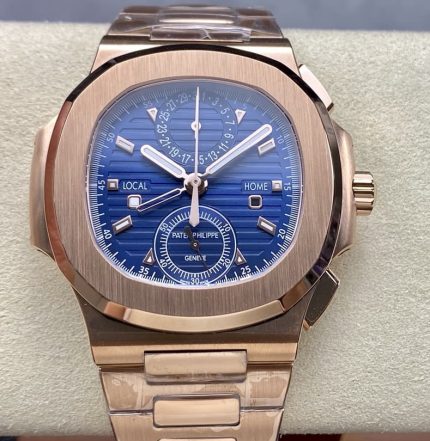 Replica Patek Philippe Nautilus 5990-1R-001 3K Factory Dual time zone