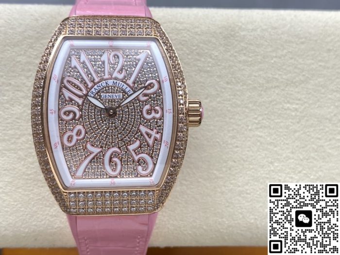 Replica Franck Muller LADIES’ COLLECTION V 32 SC AT FO D CD ABF Factory pink - Image 2