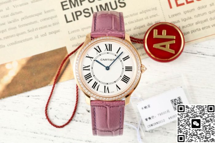 Replica Cartier RONDE DE CARTIER WJRN0010 AF Factory Alligator leather - Image 2