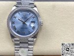Replica Rolex Day-Date m118346-0044 8+ Factory Silver strap - Image 2