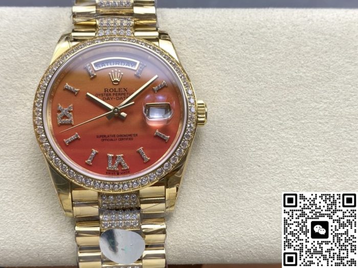 Replica Rolex Day-Date m128348rbr-0050 8+ Factory Carnelian dial - Image 2