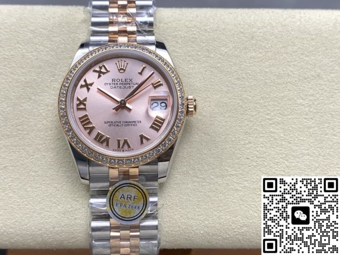 Replica Rolex Datejust m278381rbr-0002 AR Factory Interval gold strap - Image 2